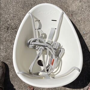 White Kids Swing Seat - Durable baby and Toddler Swing